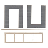 Faller 180883 Goldbeck 2 Wall elements with high window