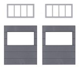 Faller 180891 2 Wall elements with horizontal windows Goldbeck