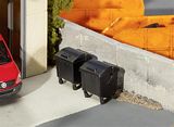 Faller 180933 2 Waste bins black