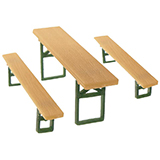 Faller 180444 40 Beer benches and 20 Tables