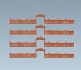 Faller 272405 Factory wall 684 mm