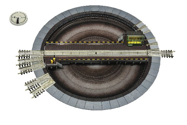 Fleischmann 665201 Electrically Operated Turntable for 3-rail AC System