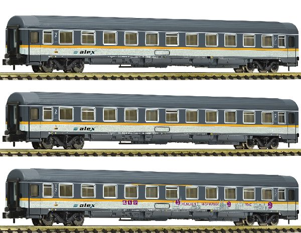 Fleischmann 881901 3 Piece Set Eurofima Wagons Alex