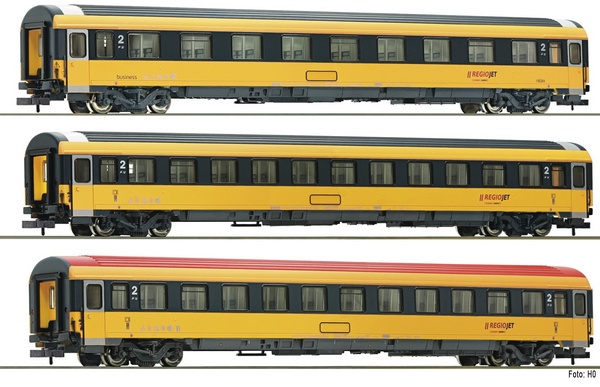 Fleischmann 881902 3 Piece Set Eurofima Coaches Regiojet