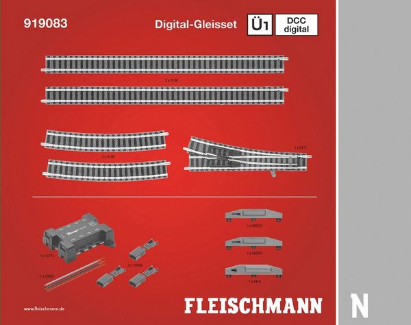 Fleischmann 919083 DCC Digital Track Set U1