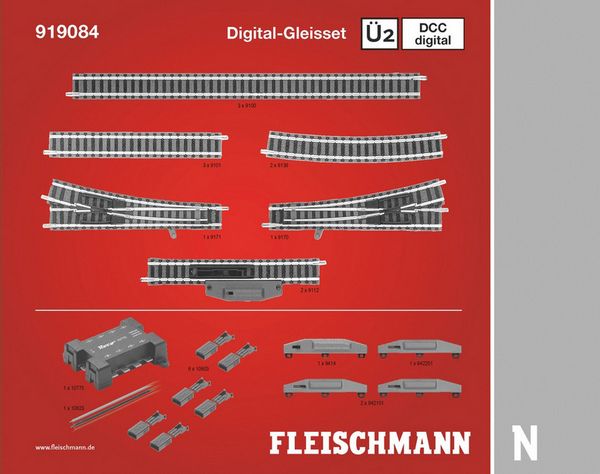 Fleischmann 919084 DCC Digital Track Set U2