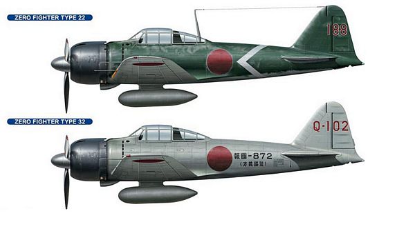 Hasegawa 02077 Mitsubishi A6M3 Zero Rabaul Combo Ltd