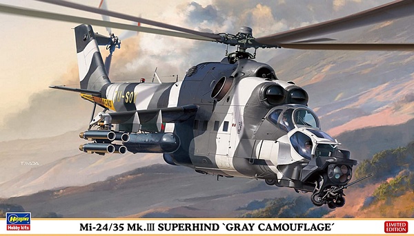 Hasegawa 02297 Mi-24/35 MkIII Super Hind Gray Camouflage