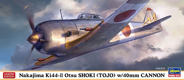 Hasegawa 02329 Nakajima Ki44-II Otsu Shoki Tojo w/40mm Cannon
