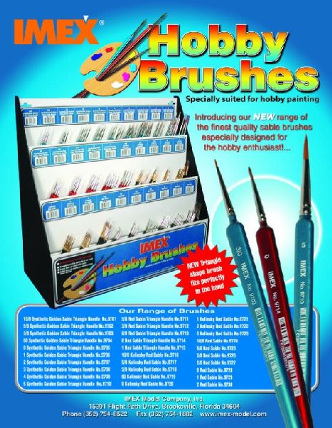 Imex 9705 0 Sable Brush with Triangular Handle