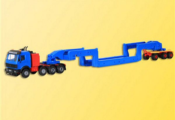 Kibri 13585 Mercedes Benz SK with Lowboy Bridge Trailer