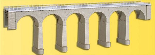 Kibri 39724 H0 river valley viaduct single track with ice breaker piers