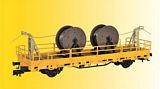 Kibri 26266 DB Low Side Catenary Car with Cable Reels Finished