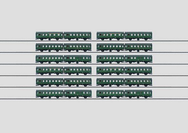 Marklin 00795 Umbauwagen Set of 12 with Display