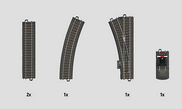 Marklin 24900 C1 C Track Extension Set