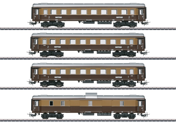 Marklin 40360 Italian Tin Plate Express Train Passenger Car Set
