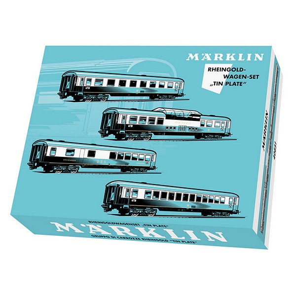 Marklin 40851 Tin Plate Rheingold Car Set