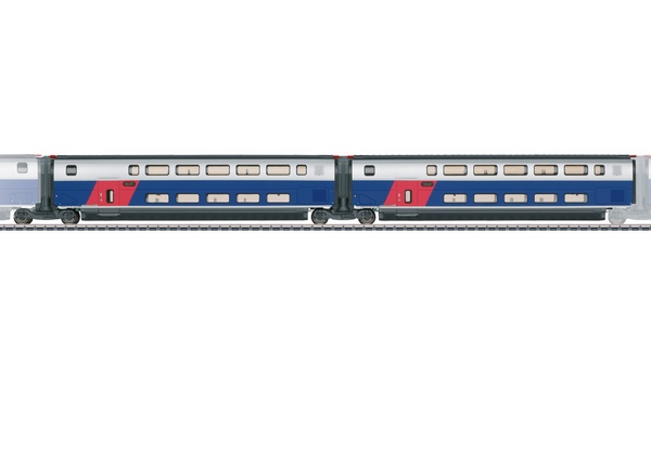 Marklin 43423 Add on Car Set 1 TGV Duplex EpVI