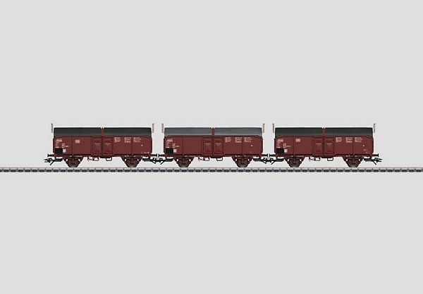 Marklin 46195 Set with 3 Type Tcms 850 Sliding Roof Cars