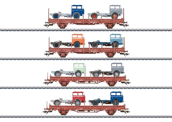 Marklin 46406 Vehicle Transport Freight Car Set