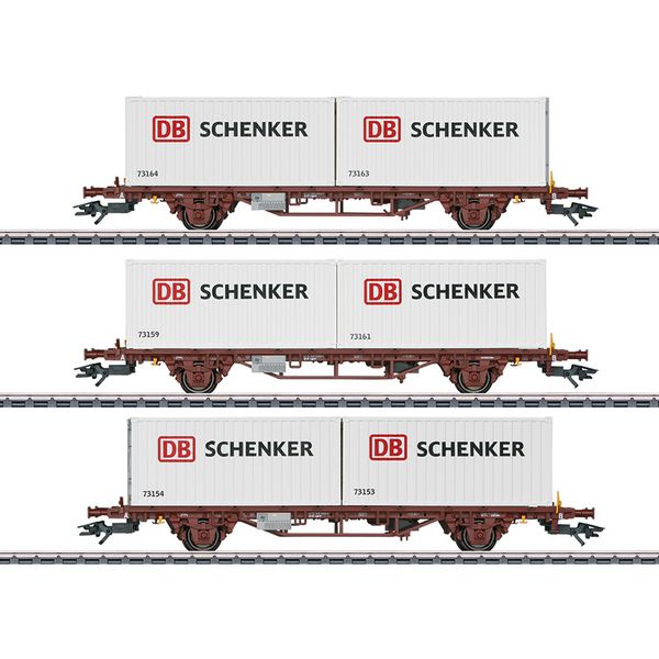 Marklin 47725 Type Lgs Container Transport Car Set