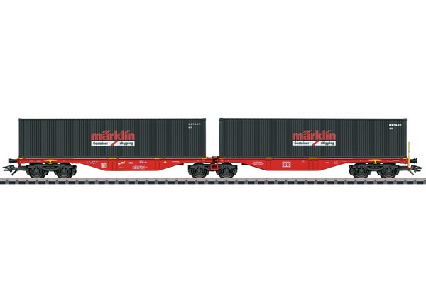 Marklin 47812 Type Sggrss 80 Double Container Transport Car