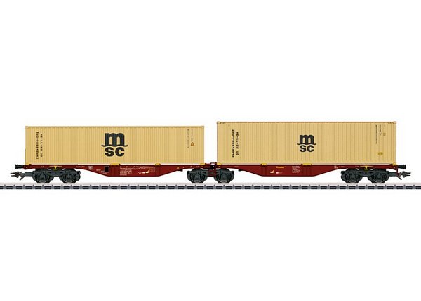 Marklin 47816 Type Sggrss 80 Double Container Transport Car