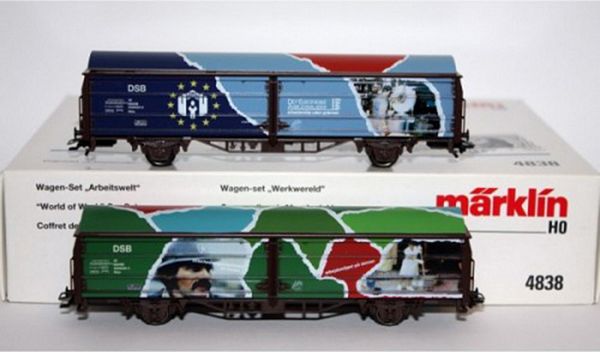 Marklin 4838 Boxcars DSB Set