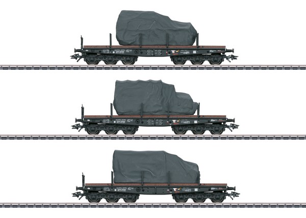 Marklin 48660 SSyms Heavy-Duty Flat Car Set