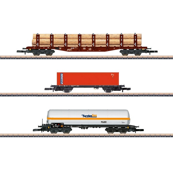 Marklin 82596 Freight Car Set with Mixed Loads