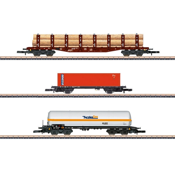 Marklin 82596 Freight Car Set with Mixed Loads