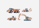 HO Vehicles, Boats, Tractors, Cranes