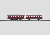 Marklin 37705 Diesel Powered Rail Car with a Trailer Car