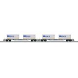 Marklin 47096 Two Type Sgnss Container Flat Cars