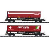 Marklin 47115 Deep Well Flat Car Set