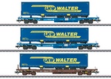 Marklin 47120 LKW Walter Deep Well Flat Car Set