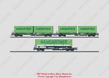 Marklin 47453 Set with 3 Loaded Deep Well Flat Cars