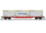 Marklin 58641 Type Sgns 691 Container Transport Car WoodTainer XXL Containers Included