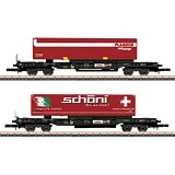 Marklin 82273 Deep Well Flat Car Set