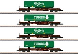 Marklin 82290 Deep Well Flat Car Set