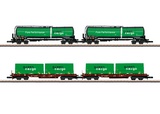 Marklin 82533 Green Cargo Freight Car Set