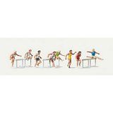 Merten HO 2486 Female Track Runners with Hurdles