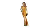 NO10406 Lady in Yellow Dress