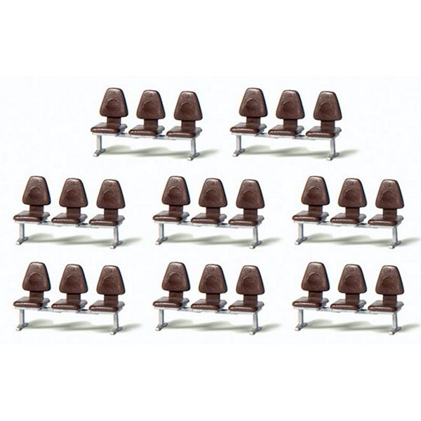 Preiser 17215 Modern Modular Seating 8 Pc