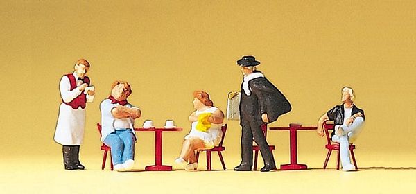 Preiser 10368 Tourists waiter artist