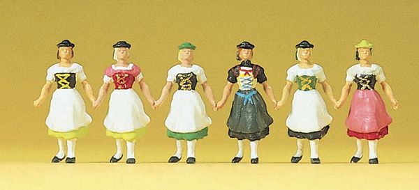 Preiser 24607 Bavarian group in national costume