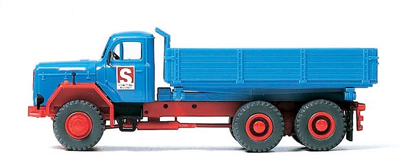 Preiser 31311 Three-sided tipper Baufirma Schmitt Magirus F 200 D 26 AK 6x6 Kit