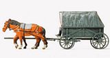 Preiser 16588 Horse Drawn Field Wagon