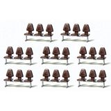 Preiser 17215 Modern Modular Seating 8 Pc