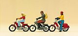 Preiser 10125 Moped riders